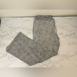 Felina Gray Pajama Pants Joggers Womens Sz L Drawstring Knit Soft Sweatpants